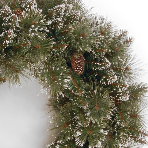 30" Crystal Elegance Pine Non-Lit Artificial Christmas Wreath