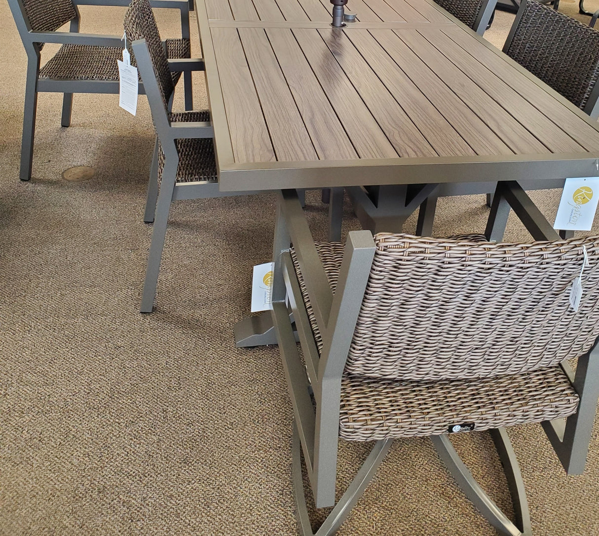 Hyacinth Weave Patio Dining Set