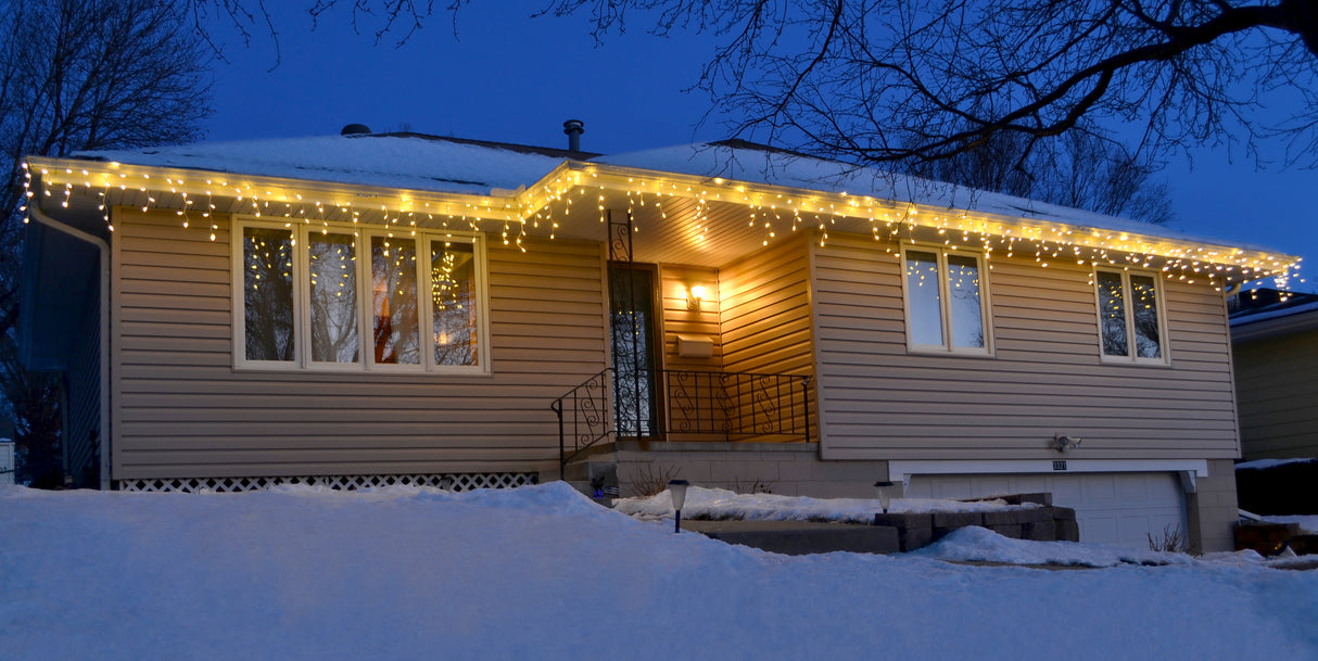 Set of 100 Extra Bright T5 LED Icicle Lights