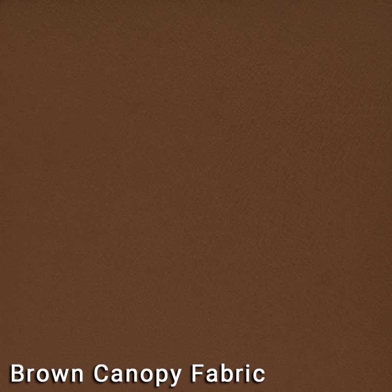 Outdoor Living - 7.5' Market Bronze Frame Brown Canopy Umbrella