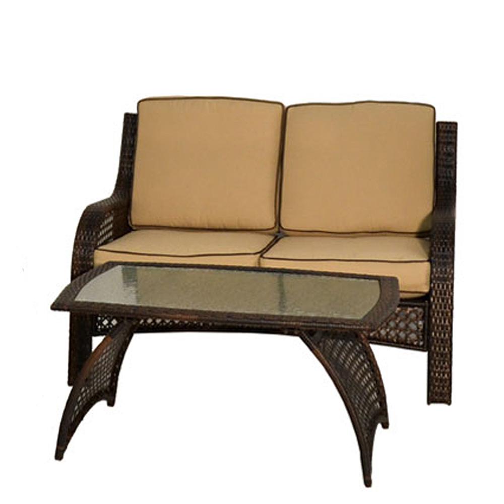 Outdoor Living - Carlisle 4 Piece Wicker Patio Group