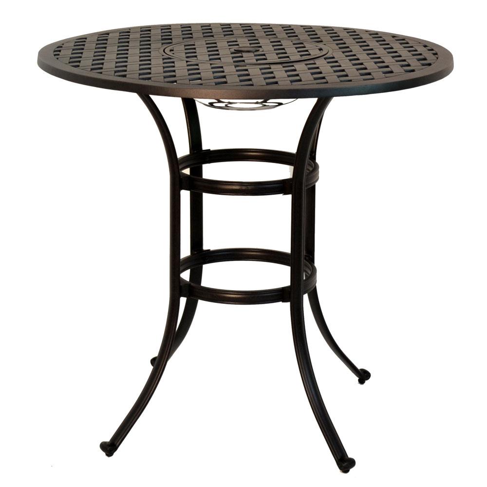 Outdoor Living - Stonegate Cast Aluminum Cushioned Bar Height Patio Set