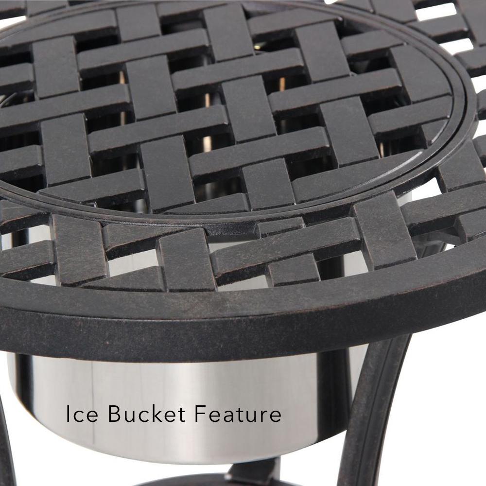 Outdoor Living - Stonegate Cast Aluminum Cushioned Bar Height Patio Set