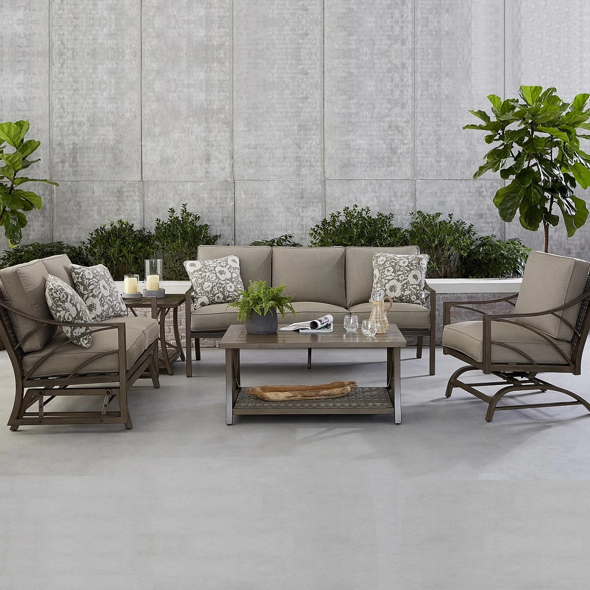 Peoria Deep Seating Fire Pit Chat Sets