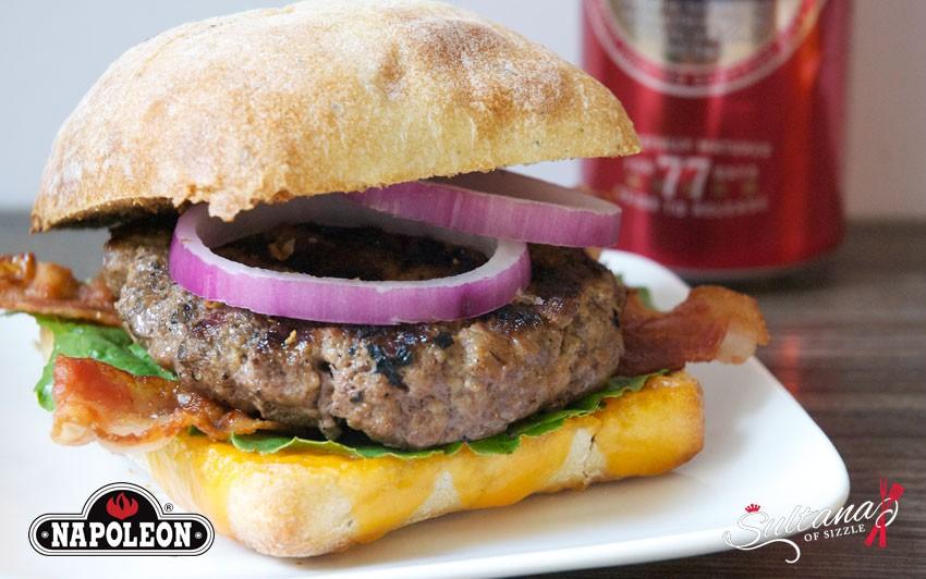 Burger Week Recipe #4 - Maple Bacon Beer Burgers