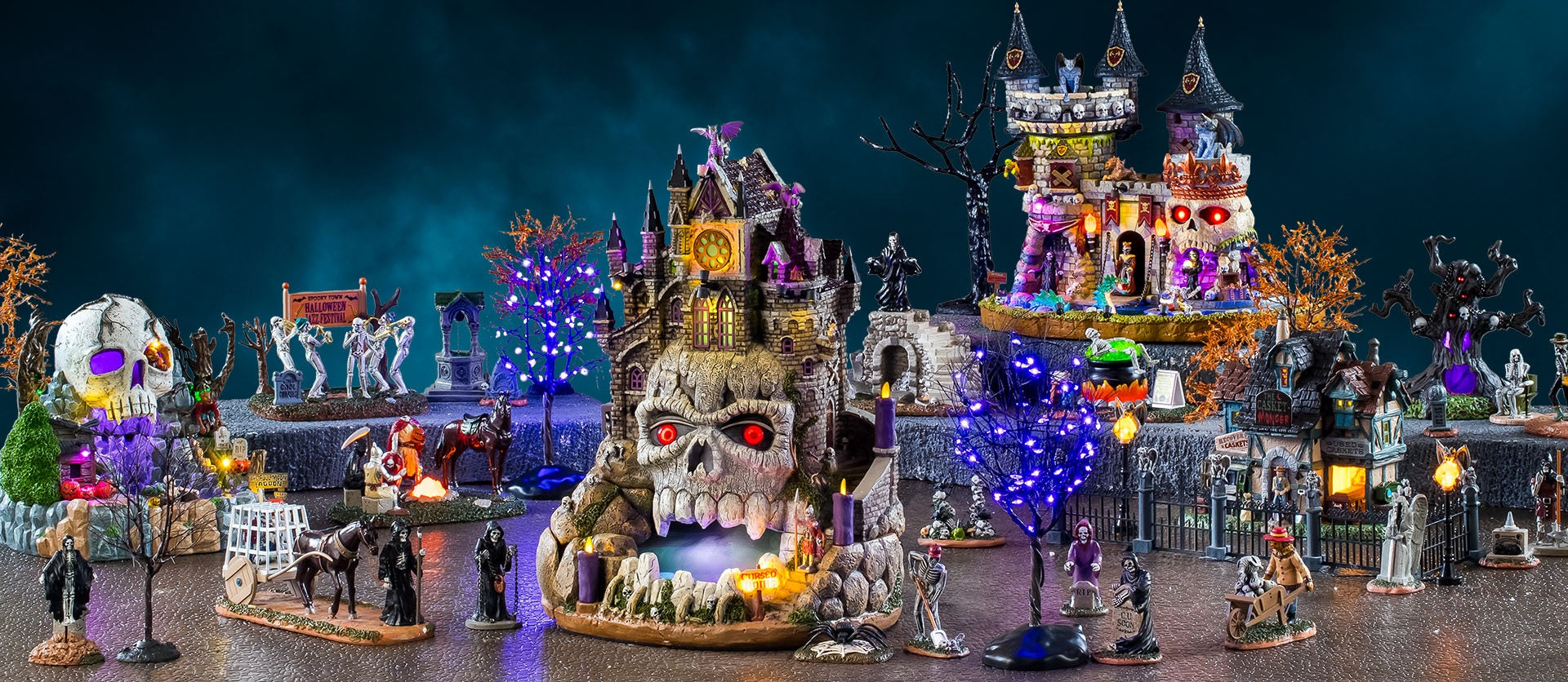 Lemax Spooky Town Accessories | Halloween Village Decorations