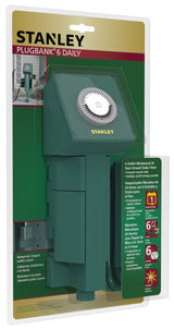 Stanley Outdoor Plug Bank 6-Power Center with Timer