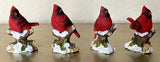 Cardinal on Snowy Branch Resin Decorative Accent