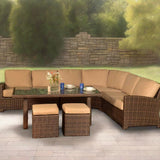 Lenox Wicker Deep Seating Sectional Sets