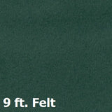 This image shows the 9 ft. Dark Green felt color option.