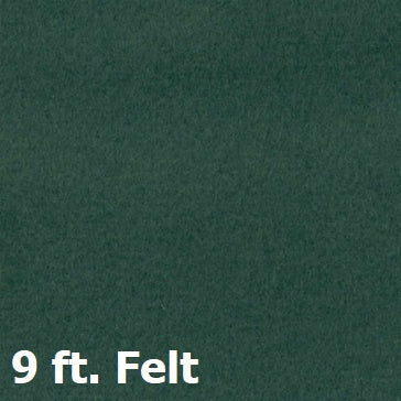 This image shows the 9 ft. Dark Green felt color option.