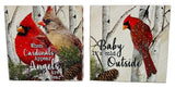 5.9" Wooden Holiday Cardinal Design Block