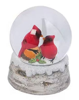 4.3" Cardinal Water Globe Winter Decoration