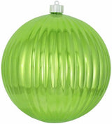 200MM Limeade Shatterproof Ripple Ball Ornament