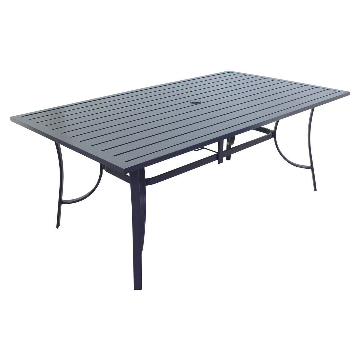 This image shows what the rectangular dining table looks like on a white background.