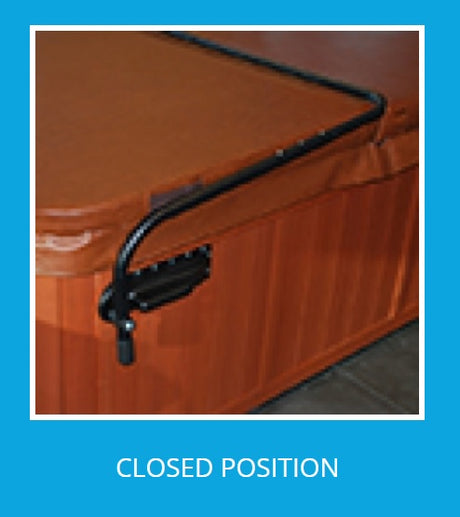 This image shows what this specific cover lifter looks like in the closed position.