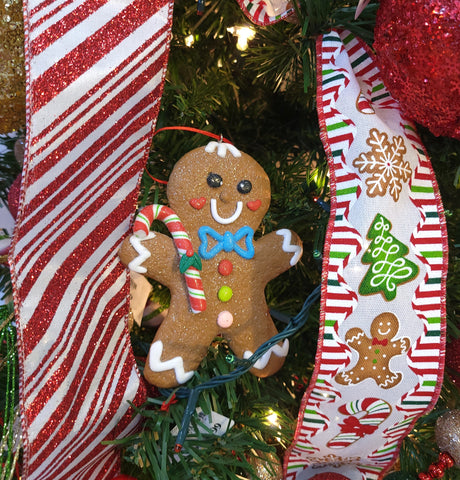 5" Decorated Gingerbread Christmas Ornament