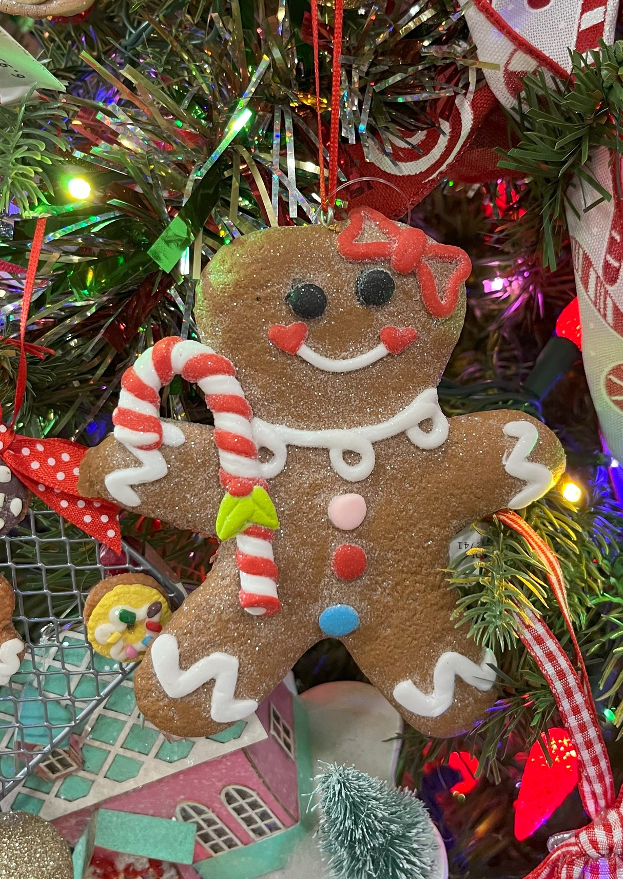 5" Decorated Gingerbread Christmas Ornament
