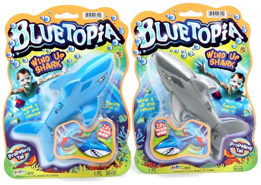 Bluetopia Wind Up Shark Swimming & Bathtub Toy