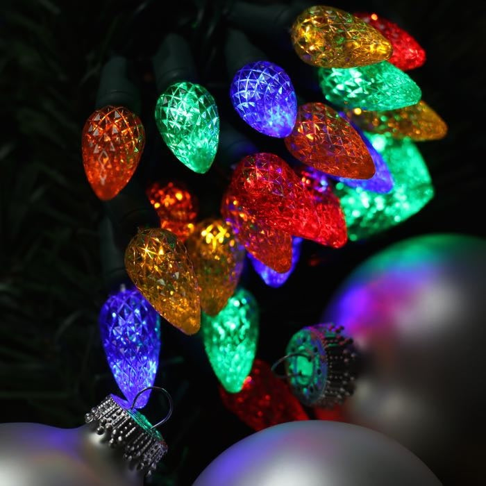 Set of 50 Battery-Operated Extended Life C6 Lights