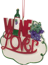 3.75" Wine Lover Ornament