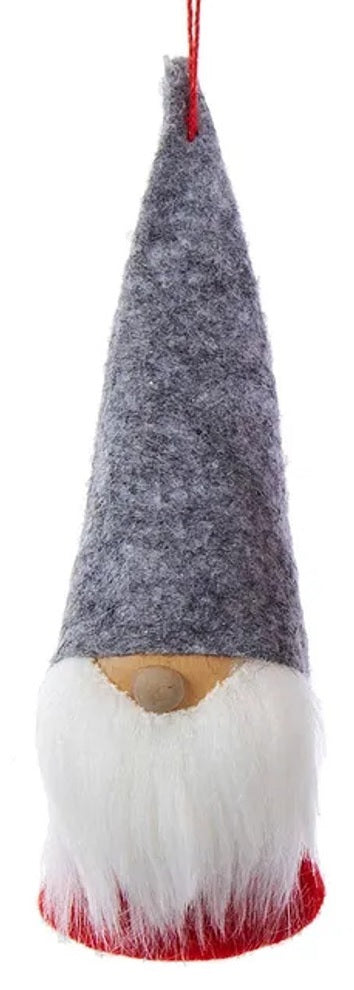 5" Wood/Felt Dwarf Christmas Ornament