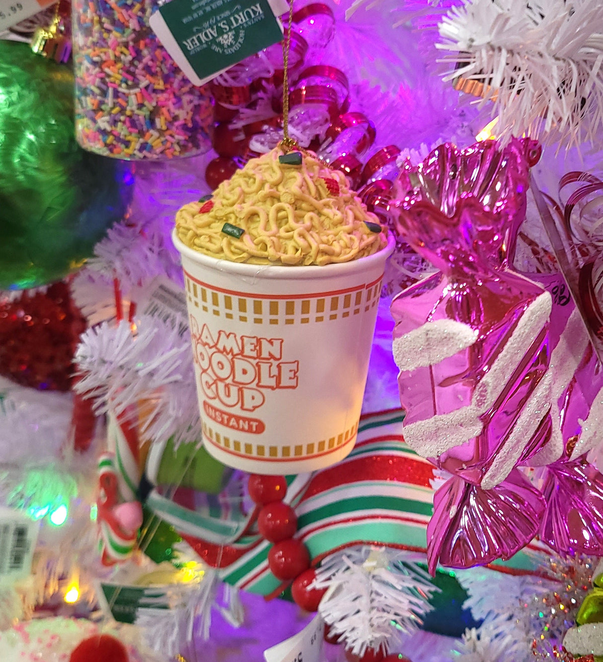 4" Ramen Noodle Cup Ornament