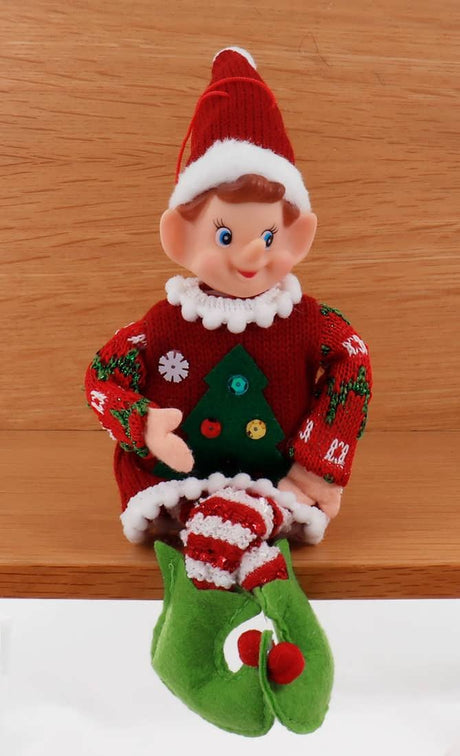 11" Traditional Christmas Elf Ornament