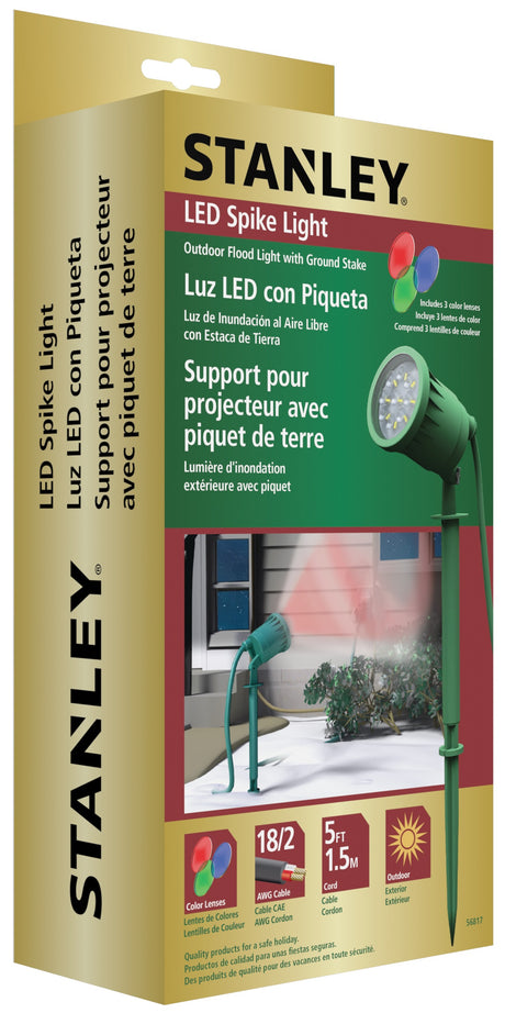 Stanley LED Outdoor Flood Light with Ground Stake