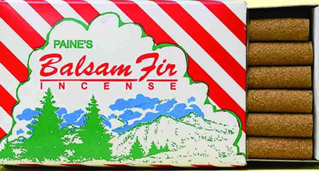 Set of 50 Balsam Fir Incense Logs & Holder