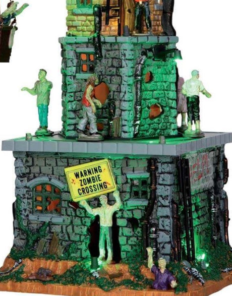 Lemax Spooky Town Zombie Fortress #55998