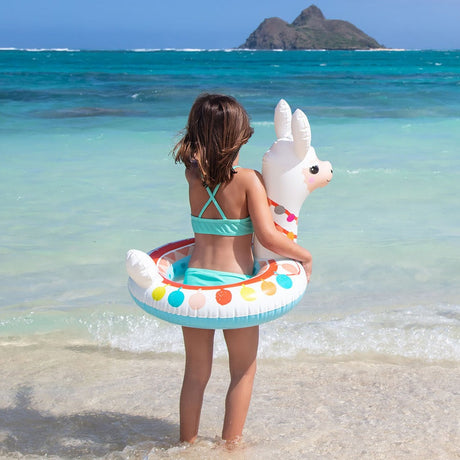 Inner tube for kids shaped like a llama.