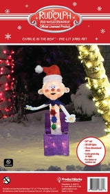 24" Pre-Lit 3D Misfit Charlie in the Box Christmas Yard Decoration
