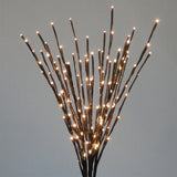 This image shows a light burst with warm white and pure white LED lights on the branches.