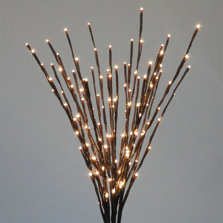 This image shows a light burst with warm white and pure white LED lights on the branches.