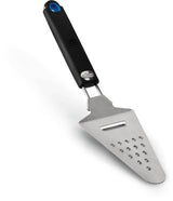 This image shows the spatula with the grated bottom.