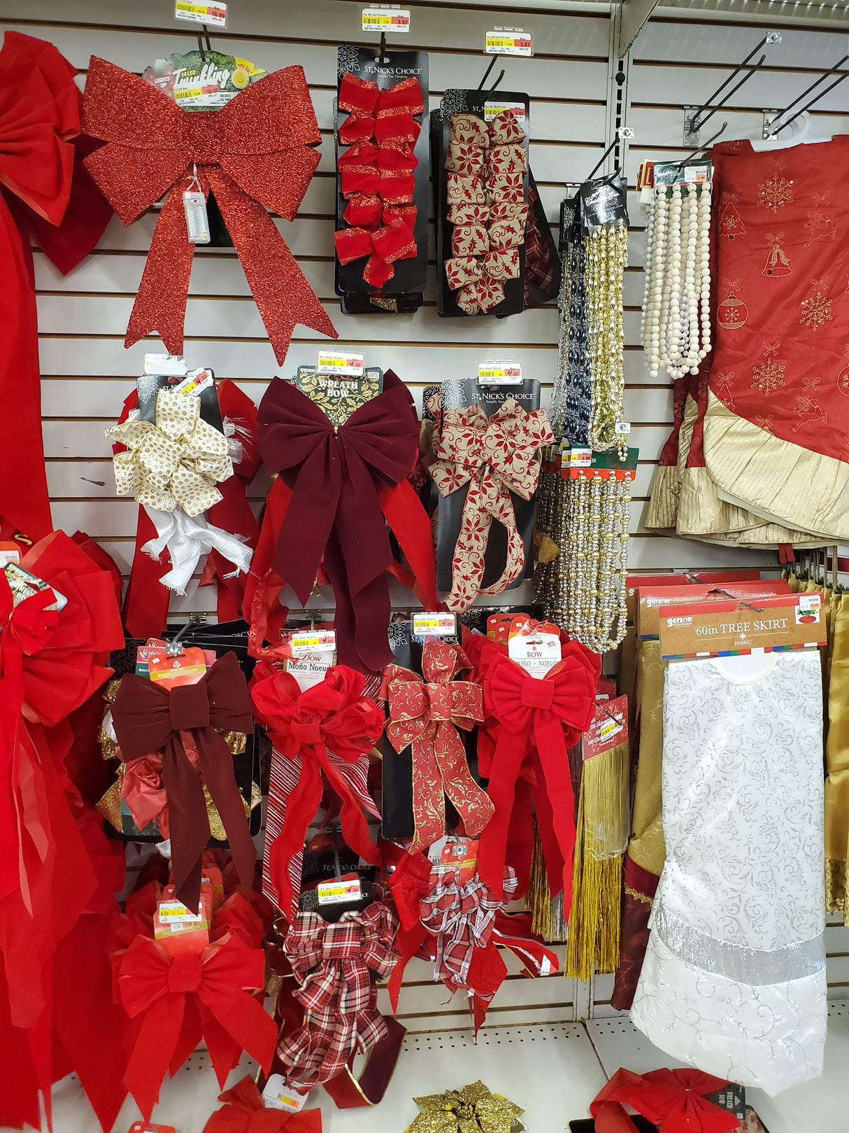 Christmas Ribbons & Tree Trimmings