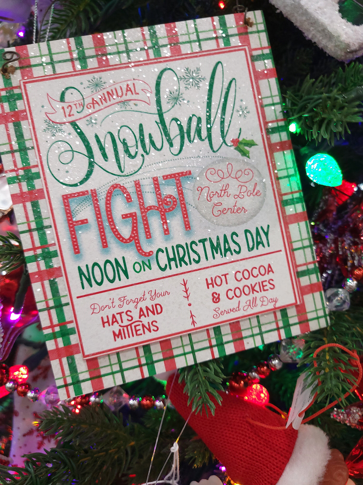 6.75" Snowballs for Sale Sign Ornament