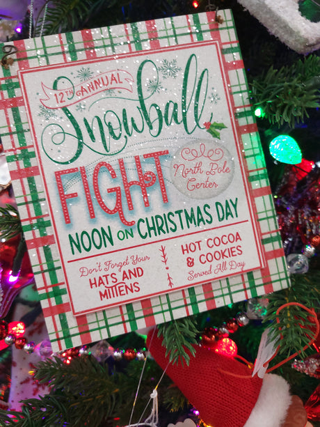 6.75" Snowballs for Sale Sign Ornament