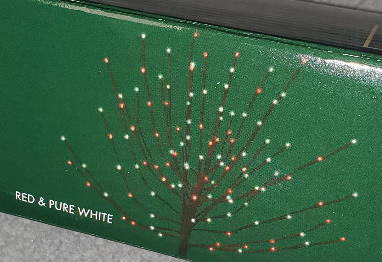 This image shows the Red & Pure White light burst on the side of the box.