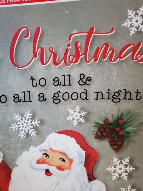 This is an up close view showing some of the different clings stickers.