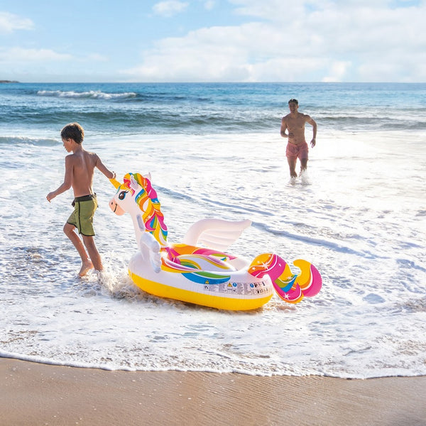 Inflatable Unicorn Ride-On Float | Pool Inflatables | Pool Lounge ...