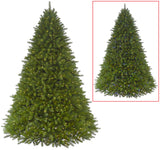 Artificial tree pre-lit with dual lights. Lights change from warm white to multi-colored.