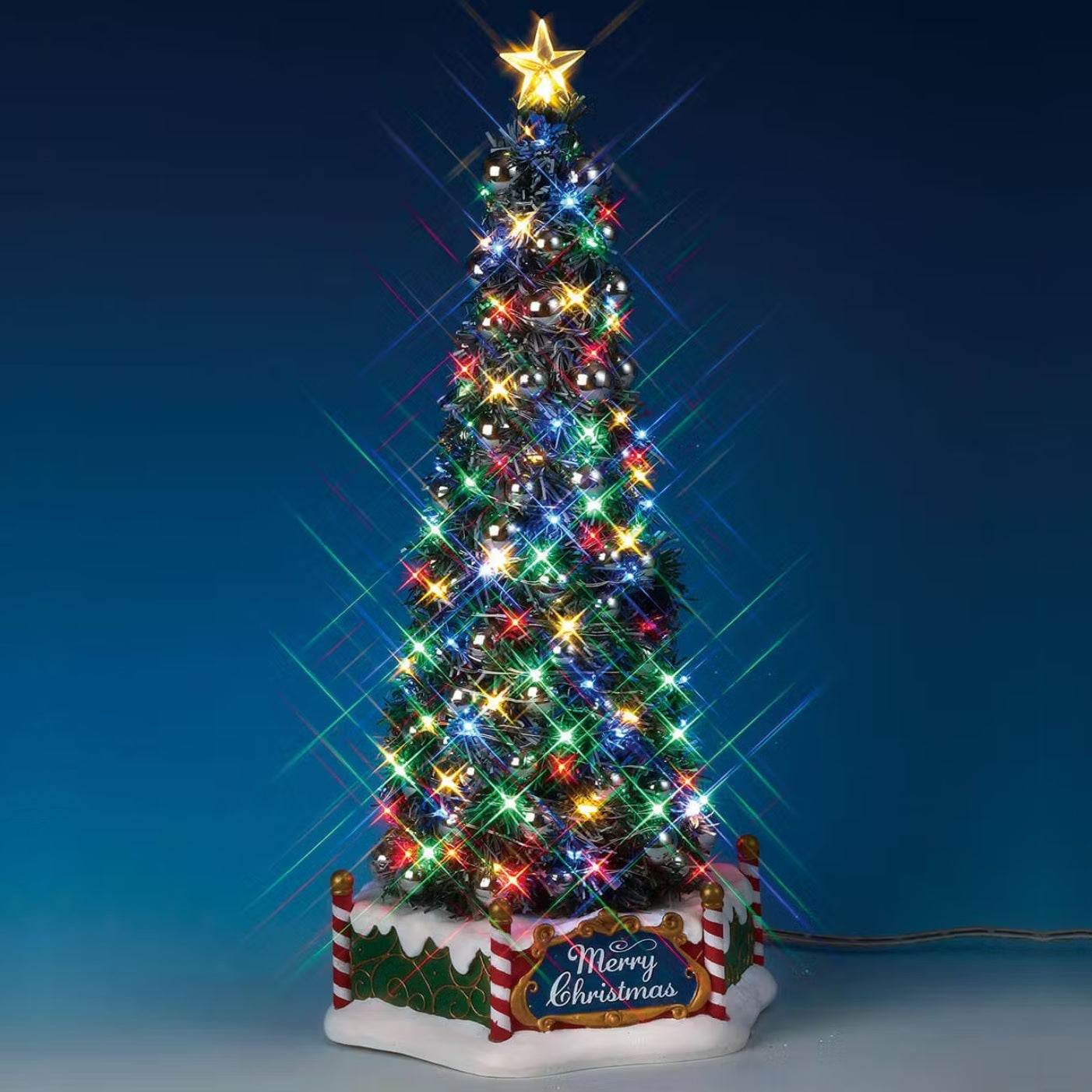 Lemax Sights & Sounds New Majestic Christmas Tree 84350 – American