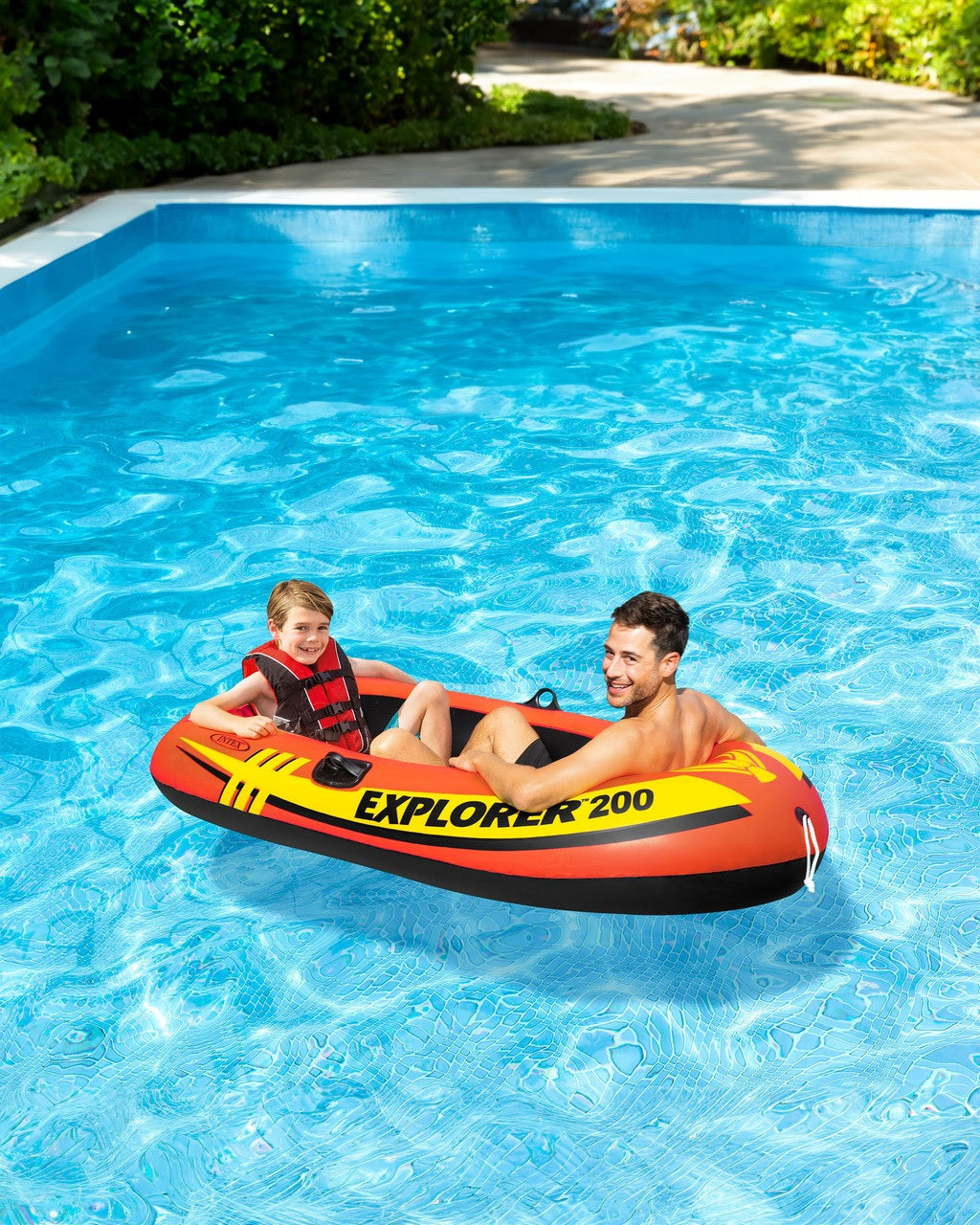 Inflatable boat for kids.