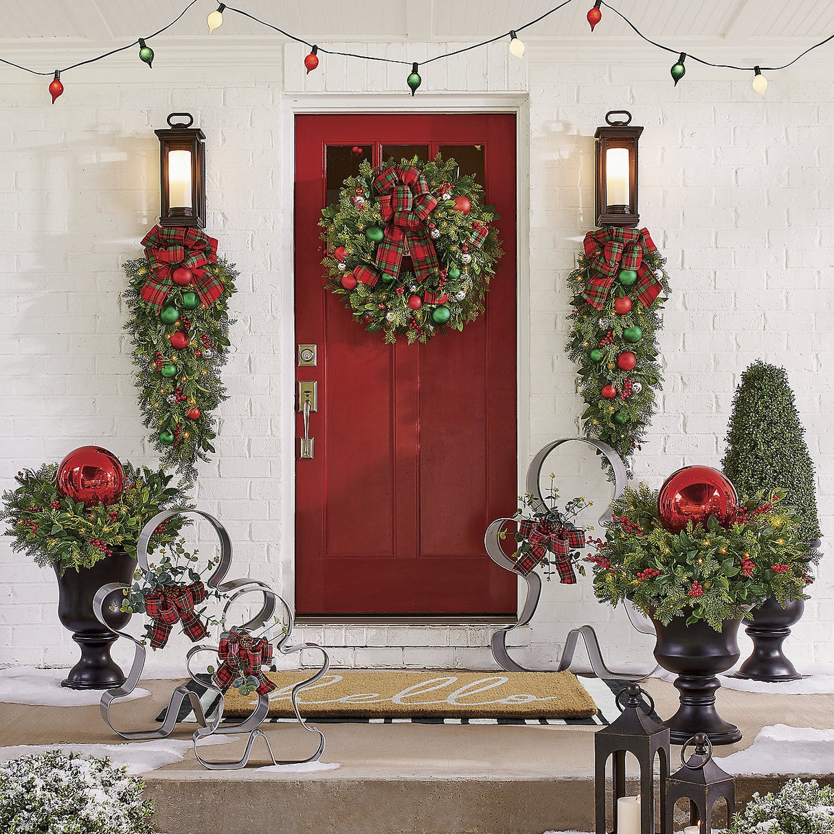 Set of 50 Twinkle Mini Flame Tip Christmas Lights