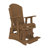 This is the Antique Mahogany colored Adirondack glider chair on a white background.