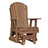 This is the Antique Mahogany colored Adirondack glider chair on a white background.