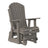 This is the Coastal Gray colored Adirondack glider chair on a white background.