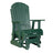 This is the Green colored Adirondack glider chair on a white background.